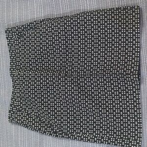Anne Klein Black White Dress Skirt Pockets Size 4